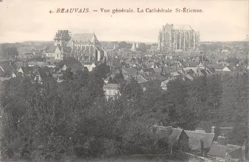 BR72752 beauvis vue generale la cathedrale st etienne france