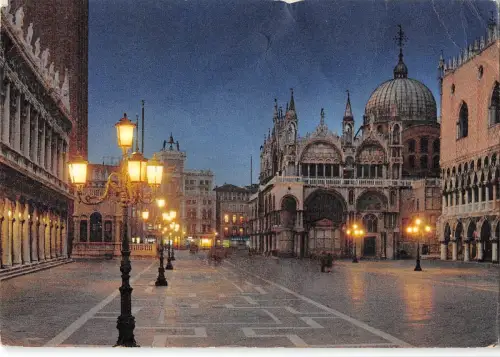 BT1679 venezia st marco la piazzetta notturno italy