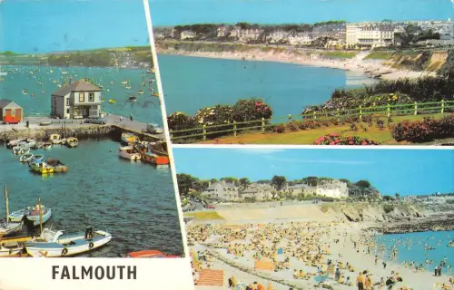 B103464 falmouth castle beach the harbour uk