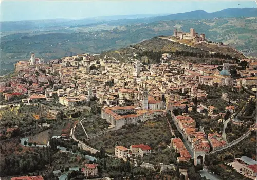 BT0302 assisi Panorama dall aereo Italy