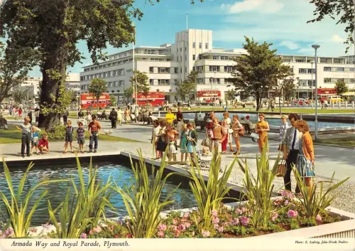 BR90806 Armada Way and Royal Parade Plymouth UK