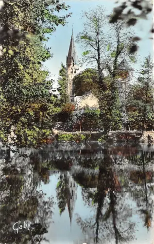 BR7249 Coulommiers L ́Eglise vue du Parc des Capucias france