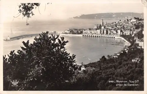 BR50682 vue generale prse de garavan Menton France