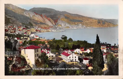 BR51117 Menton vue generale et les casernes Frankreich
