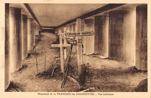 BR47685 Monument de la tranchee des baionnettes vue interieure Frankreich