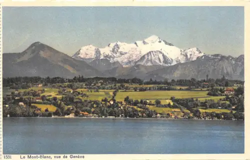 BR28351 Le mont Blanc vue de Geneve switzeland