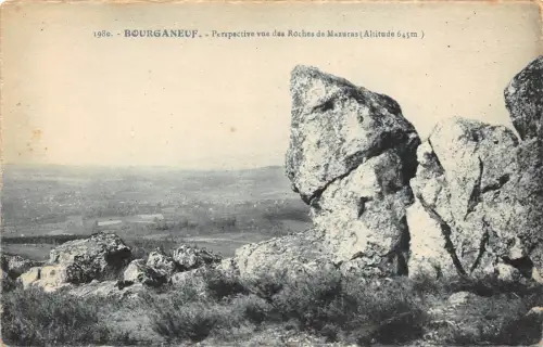 BR43449 Perspective vue des roches de mazuras Beurganeuf Frankreich