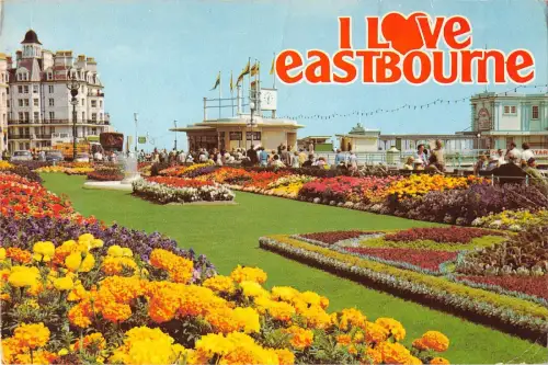 BR92117 i love eastbourne the carpet gardens uk