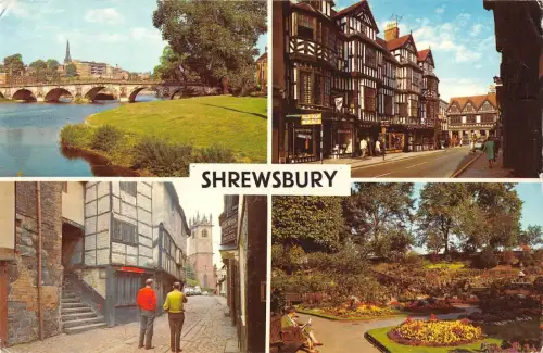 B101208 shrewsbury uk 14x9cm