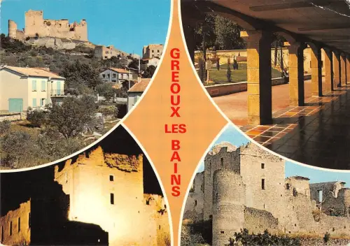BT13092 Greoux les Bains vue generale les thermes France