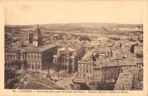 BF10386 vue d ensemble prise d palais des papes avignon france Frankreich