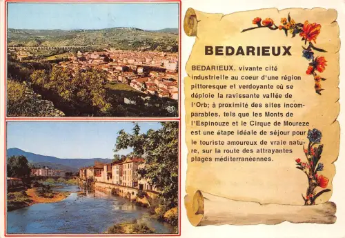 BR22623 Bedarieux vue generale et le Grand Ciaduc france