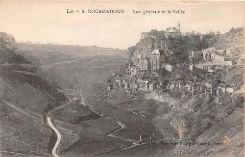 BG25675 rocamadour vue generale et la vallee france