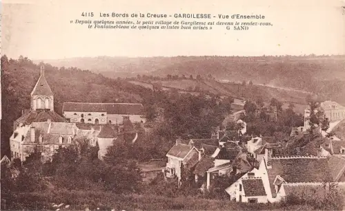BF4261 gargilesse vue d ensemble les bords de la France