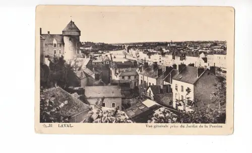 BF12395 vue generale prise du jardin de la perrin laval france front/back image