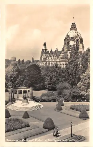 bg24532 hannover denkmal rudolf v bennigsen und ratahaus germany PCA