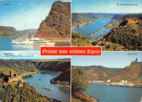 BT11632 St goar burg rheinfels loreley burg katz Germany