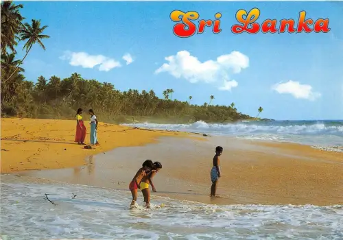 BG20985 Kinder am Strand Sri Lanka Ceylon