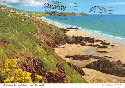 BR89957 Whitesand Bay and Rame Head Cornwall UK