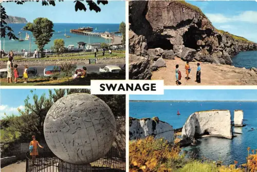B87991 swanage uk 14x9cm