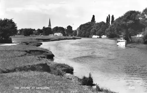 BR101486 the thames at abingdon real photo uk