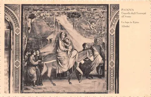 BR19267 La Fuga auf Egitto Capella degli Scovegni Padova Italien Postkarte