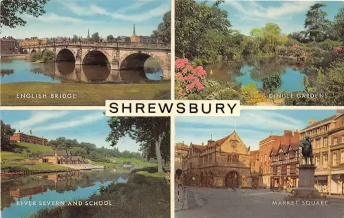 B88141 shrewsbury uk 14x9cm