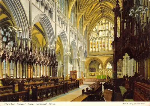 BR92212 the chor chancel exeter cathedral devon uk