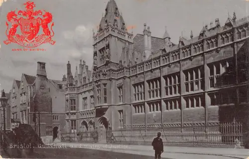 uk12189 guildhall and halls of justice bristol real photo uk
