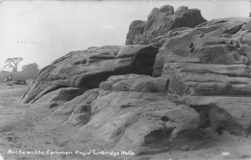uk23184 rocks on the common royal tunbridge wells real photo uk