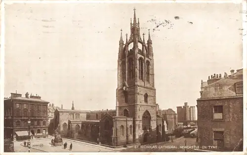 uk3727 st nicholas cathedral newcastle on tyne real photo uk