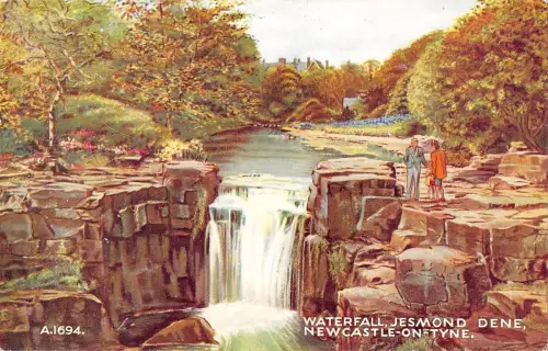 BR69797 Wasserfall Jesmond Dene Newcastle auf Tyne Postkarte UK
