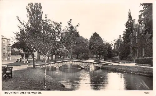 uk27832 bourton on the water real photo uk
