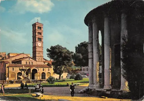 BR86367 roma tempio di vesta e chiesa italy