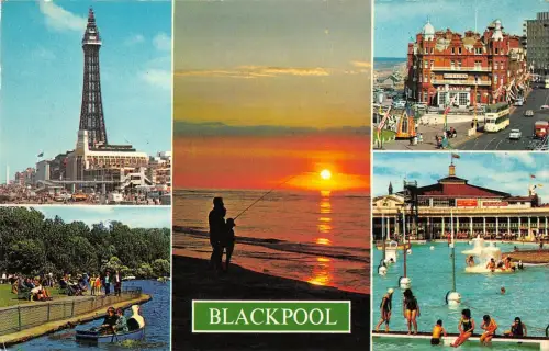 B101385 blackpool uk 14x9cm