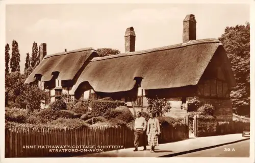 uk2952 anne hathaways cottage stratford on avon real photo uk