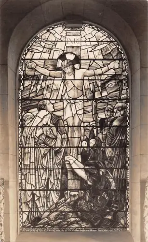 uk31782 ashbourne jesus on cross religion real photo uk