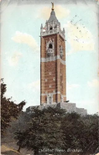 uk17241 cabot tower bristol real photo uk
