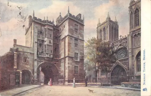 uk17242 norman tower bristol real photo uk