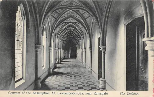BR59399 Kreuzgang Kloster der Annahme St. Lawrence auf See in der Nähe von Ramsgate UK