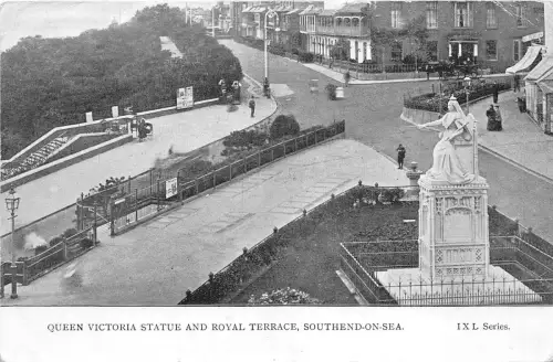 Lot237 UK Queen Victoria Statue and Royal Terrace Southend on Sea
