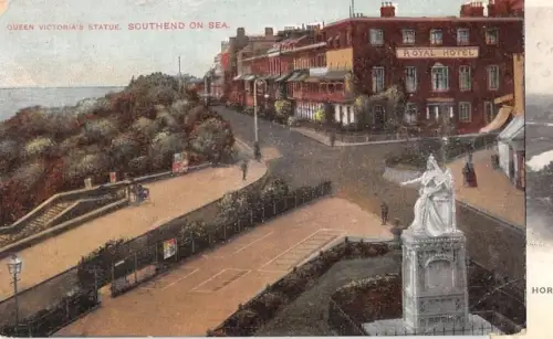 uk12587 queen victoria statue southend on sea real photo uk