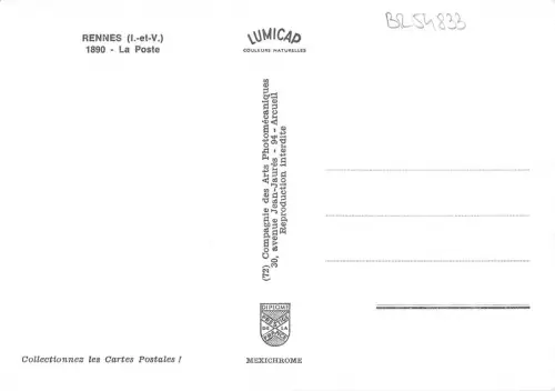BR54833 la Poste Rennes Frankreich