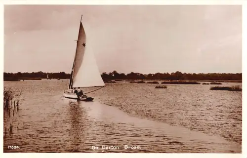 uk16116 on barton broad real photo uk