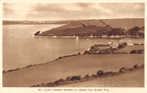 BR95724 ST direkt in Roseland Creek, wo es in den Fluss Fall UK mündet