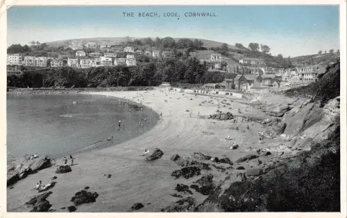 uk31118 the beach looe cornwall uk