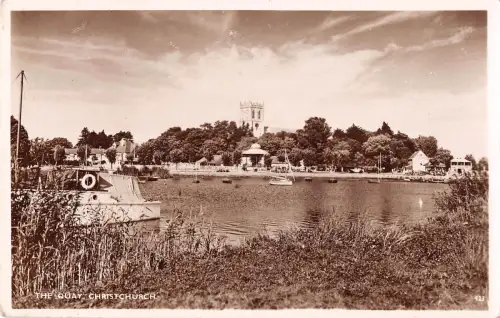 uk15149 the quay christchurch real photo uk