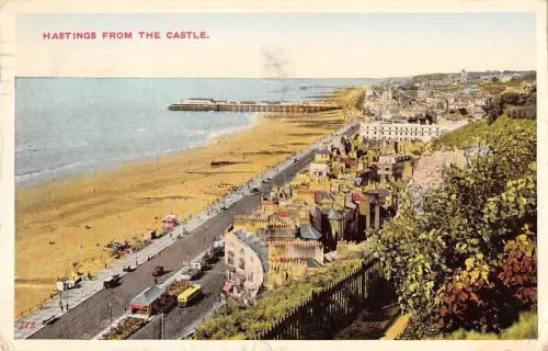 BR99632 hastings from the castle uk
