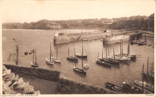 uk16459 the harbour newquay real photo uk