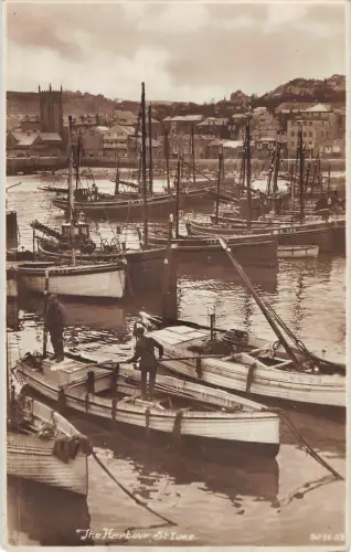 uk13173 the harbour st ives real photo uk